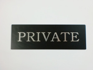 PRIVATE プレート